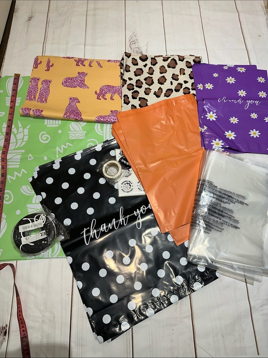 Other - Poly mailers, Ribbon And Thank You Stickers Packaging Set